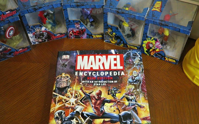 Marvel Encyclopedia New Edition on the Table