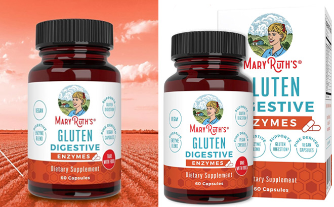 MaryRuth Organics Gluten Enzymes Capsules