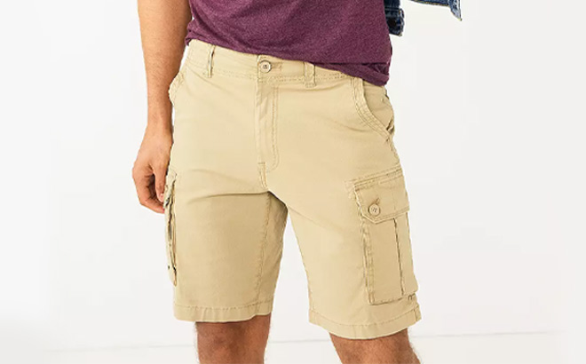 Men Wearing a Sonoma Everyday Cargo Shorts