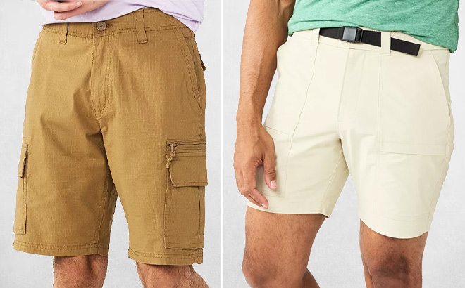 Mens Sonoma Flexwear Cargo Shorts and Mens Outdoor Cargo Shorts