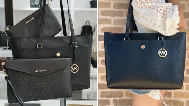 Michael Kors Maisie Large Pebbled Leather 3 in 1 Tote Handbag Michael Kors Maisie Large Pebbled Leather 3 in 1 Tote Handbag
