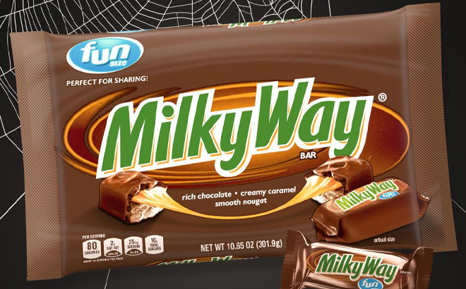 Milky Way Fun Size Milk Chocolate Bars Candy Bag
