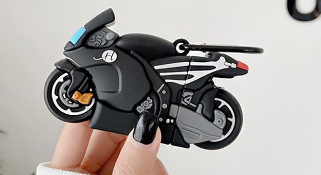 Motorcycle Airpods Case