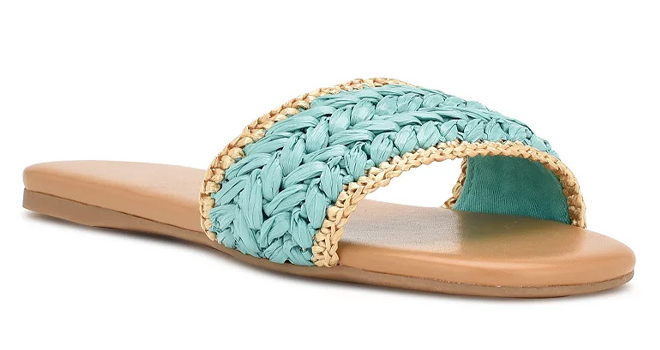 Nine West Lolen Womens Slide Sandals in Blue 1 Nine West Lolen Womens Slide Sandals in Blue 1