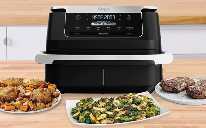 Ninja Foodi 7 Quart Basket Divider Air Fryer Ninja Foodi 7 Quart Basket Divider Air Fryer