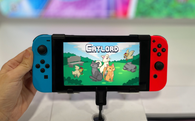 Nintendo Switch Lite Console with Catlord Game