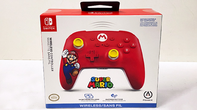 Nintendo Switch Wireless Pro Controller Mario Joy in Box