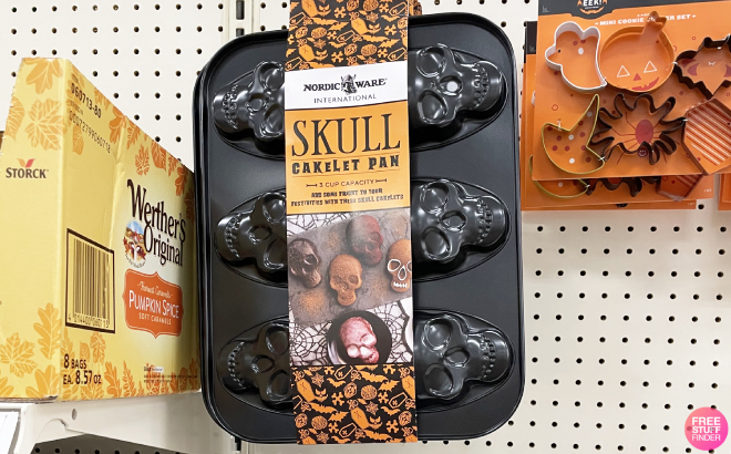 Nordic Ware Halloween Skull Cakelet Pan