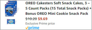 OREO Cakesters Soft Snack Cakes at Checkout