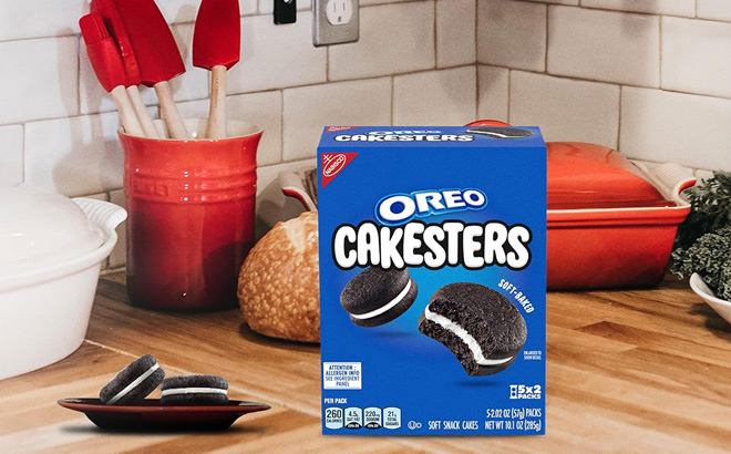 OREO Cakesters Soft Snack Cakes on the Table