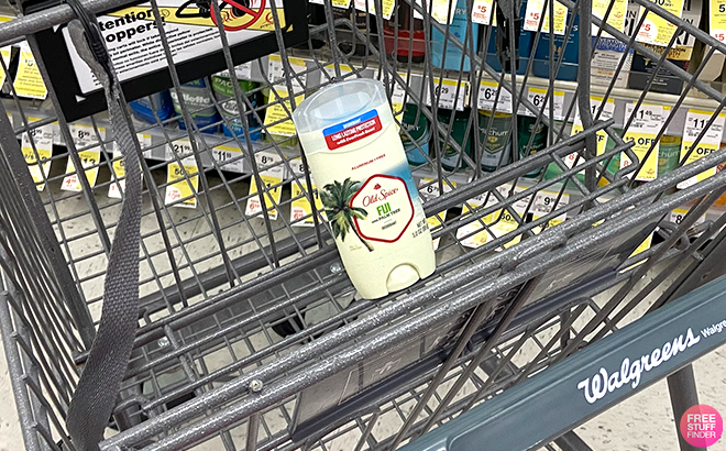 Old Spice Invisible Solid Antiperspirant Deodorant on a Cart