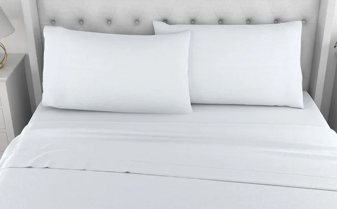 Organic Cotton Sheet Set in White Organic Cotton Sheet Set in White