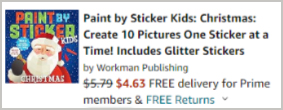Paint by Sticker Kids Christmas Checkout Screenshot