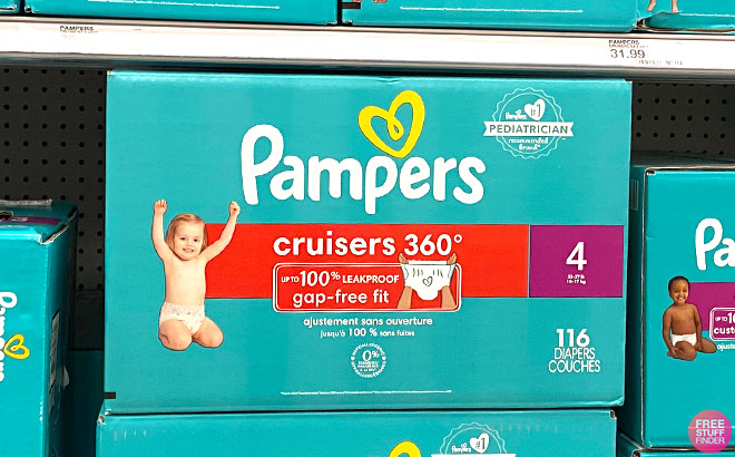 Pampers Cruisers 360 Diapers Size 4 116 Count