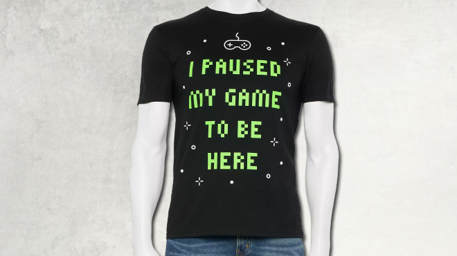 Paused My Game To Be Here Mens Graphic Tee