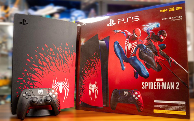 PlayStation 5 Console Marvels Spider Man 2 Limited Edition Bundle