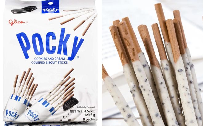 Pocky Cookie and Cream Sticks
