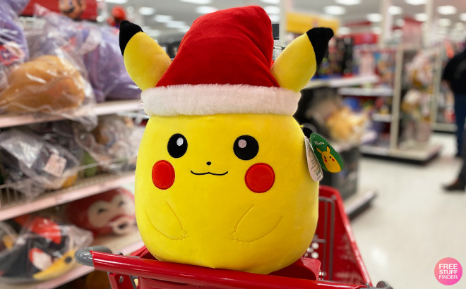 Pokemon Pikachu Squishmallows Holiday Plush on Target Cart