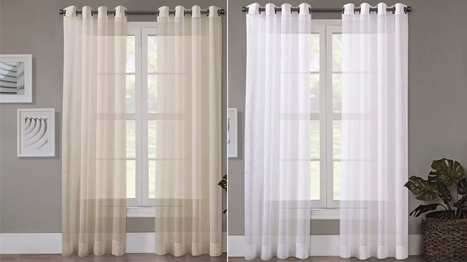 Regal Home Top Single Curtain Panel in 2 colors