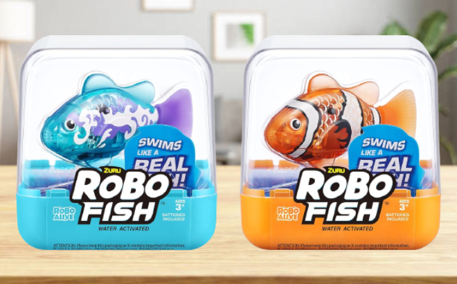 Robo Alive Robo Fish Robotic Swimming Fish Toy 2 Pack