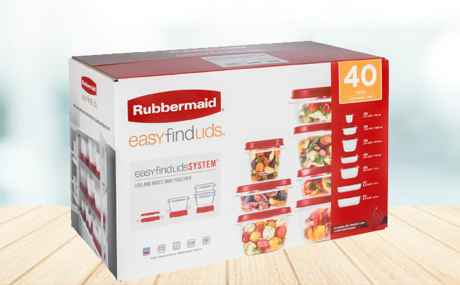 Rubbermaid EasyFindLids 40 Piece Set