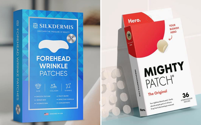 SILKDERMIS Forehead Wrinkle Patches and Mighty Patch Original Patch