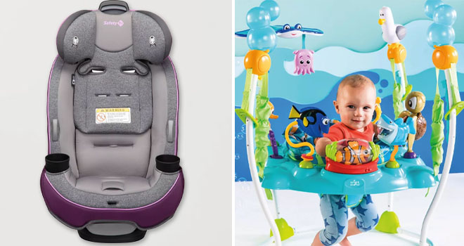 Safety 1st Grow and Go All in 1 Convertible Car Seat and Disney Baby Finding Nemo Sea of Activities Jumper