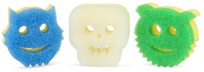 Scrub Daddy Scrub Mommy Special Edition Halloween on Plain Background