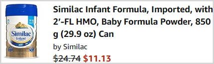 Similac Infant Formula Powder Checkout