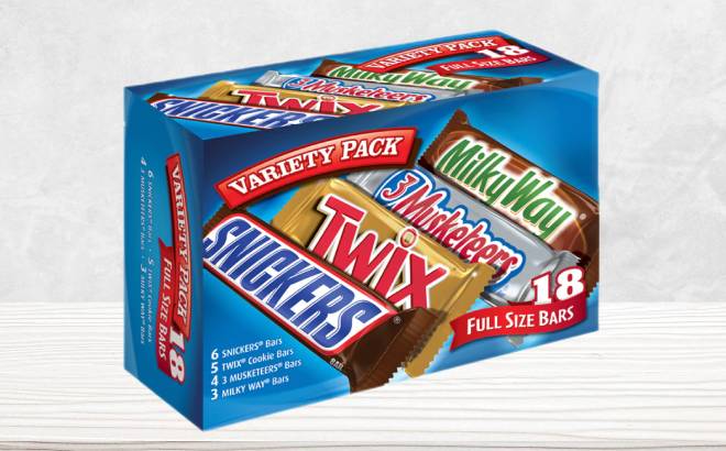 Snickers Twix Milky Way 3 Musketeers Variety Pack