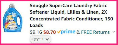 Snuggle SuperCare Fabric Softener Summary