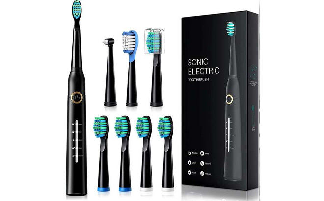 Sonic Electric Toothbrushes for Adults 8 Brush Heads Electric Toothbrush