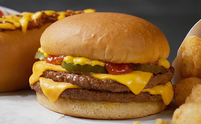 Sonic Quarter Pound Double Cheeseburger