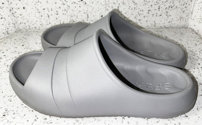 Sperry Mens Float Slide Sandals in Grey Color Sperry Mens Float Slide Sandals in Grey Color