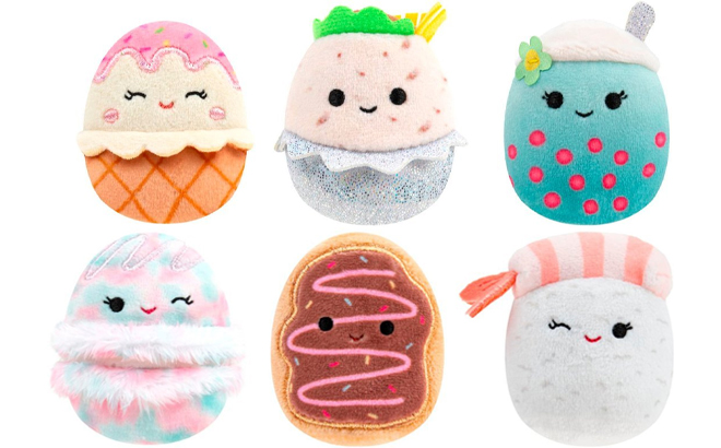 Squishville by Squishmallows Foodie Squad 6 Pack Plushies