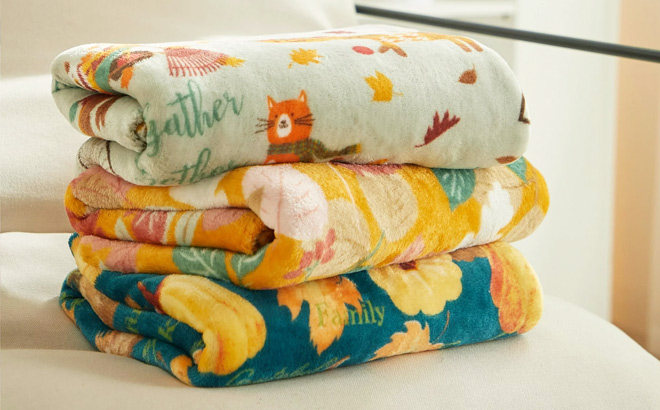 Way To Celebrate Standard Plush Throw Blanket 