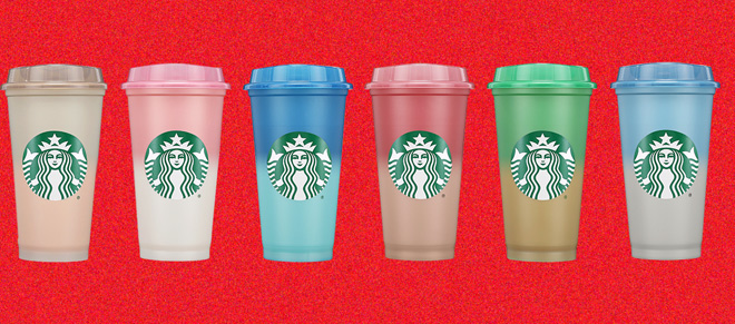 Starbucks Color Changing Hot Cups 6 Pack