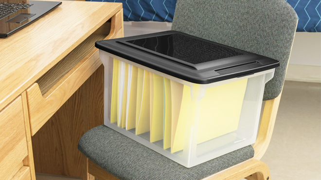 Sterilite Plastic Storage File Box Sterilite Plastic Storage File Box