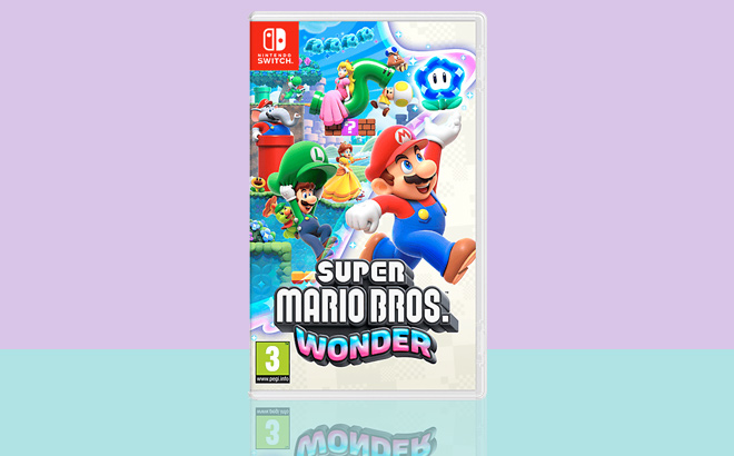 Super Mario Bros Wonder Game with Caddy Case
