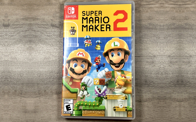 Super Mario Maker 2 for Nintendo Switch on a Table