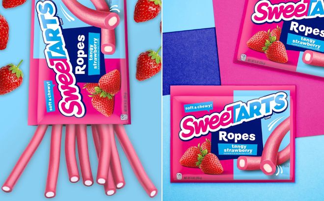 A Graphic of SweeTARTS Soft Chewy Ropes Candy