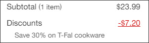 T Fal Cookware Fry Pans at Checkout