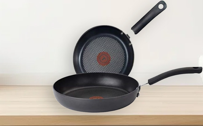 T fal Ultimate Hard Pot and Pan on Kitchen Table