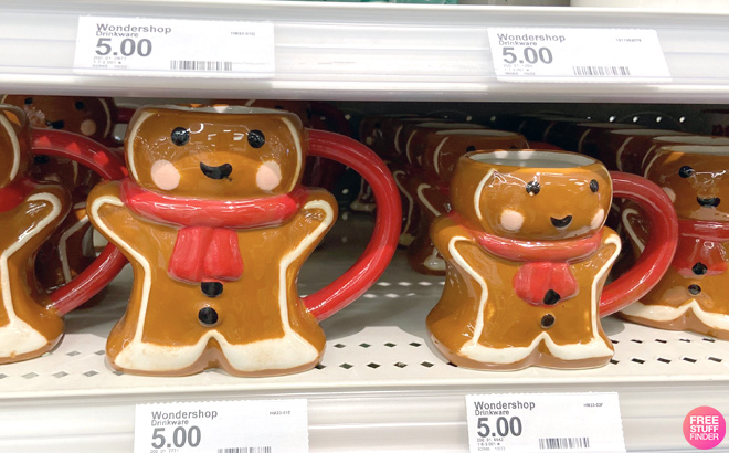 Target Wondershop Earthenware Gingerbread Man Mug