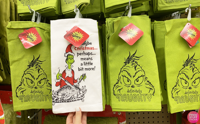 The Grinch Kitchen Towels