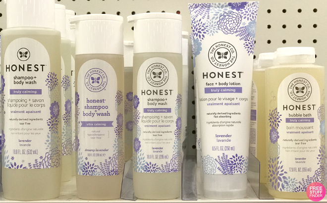 The Honest Company Baby Products on a Shelf