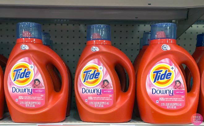 Tide Plus with Downy Liquid Laundry Detergent 59 Loads in shelf