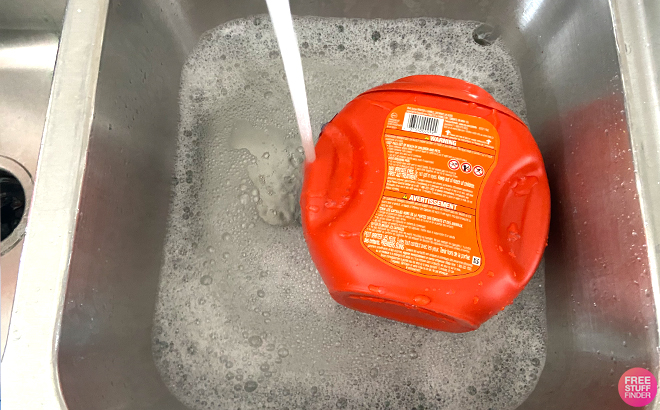 Tide Pods Soaked on Hot Water