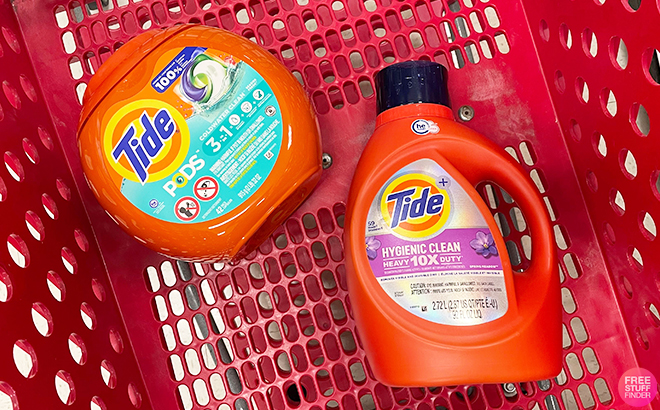 Tide Products in a Cart at Target