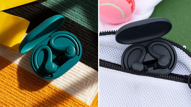 Two Different Colors of JLab Go Air Sport Wireless Bluetooth Headphones